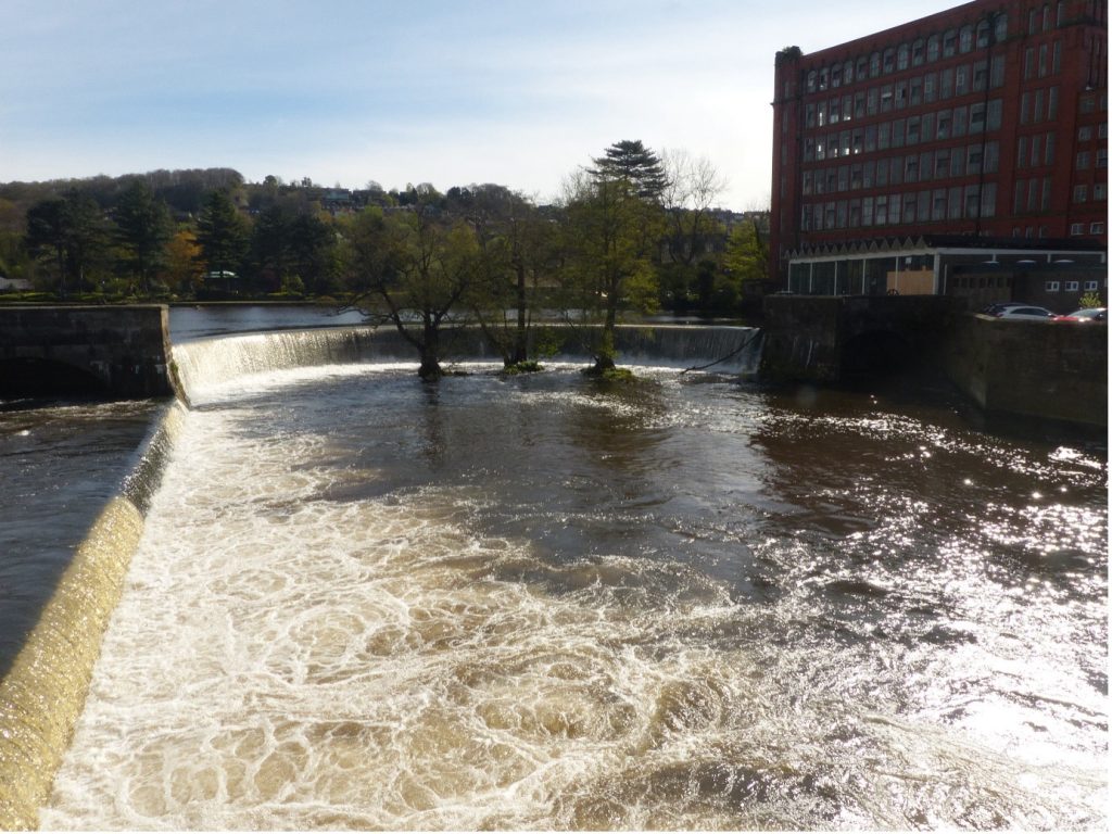 Strutt’s Mill and weirs, Belper 